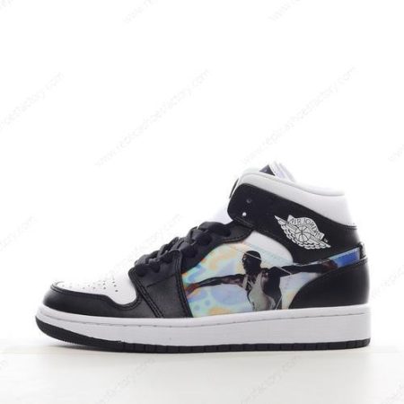 Replica Nike Air Jordan 1 Mid Men’s and Women’s Shoes ‘Black White’ DR9495-001