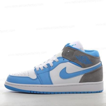 Replica Nike Air Jordan 1 Mid Men’s and Women’s Shoes ‘Blue Grey’ DX9276-100