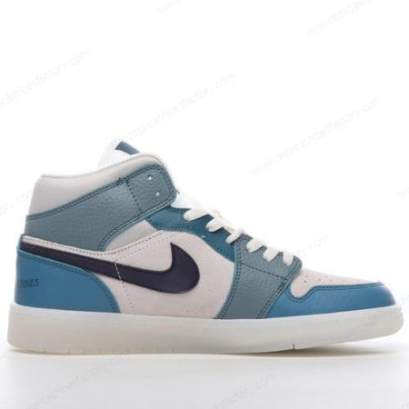 Replica Nike Air Jordan 1 Mid Men’s and Women’s Shoes ‘Blue Red’ DM9601-200