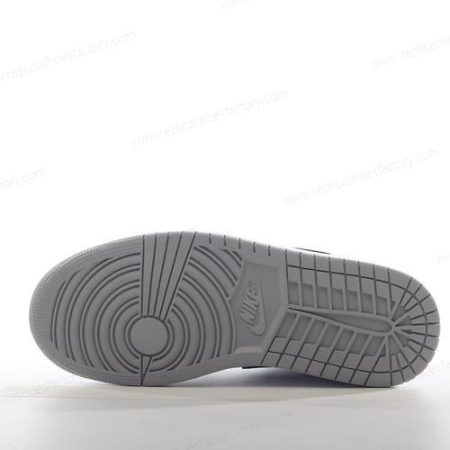 Replica Nike Air Jordan 1 Mid Men’s and Women’s Shoes ‘Grey Black White’ 554725-078