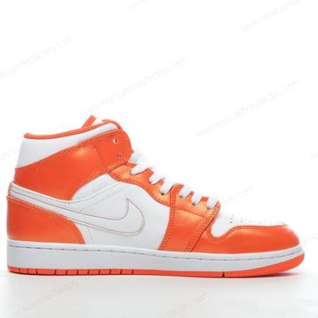 Replica Nike Air Jordan 1 Mid Men’s and Women’s Shoes ‘Orange White’ DM3531-800