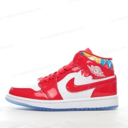 Replica Nike Air Jordan 1 Mid Men’s and Women’s Shoes ‘Red White’ DC7294-600