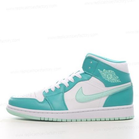 Replica Nike Air Jordan 1 Mid Men’s and Women’s Shoes ‘Teal White’ DV2229-300