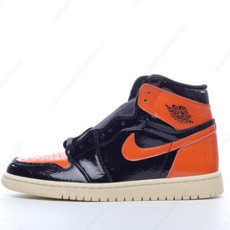 Replica Nike Air Jordan 1 Retro High Men’s and Women’s Shoes ‘Black Orange’ 555088-028