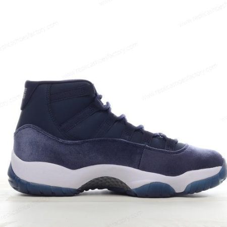 Replica Nike Air Jordan 11 High Men’s and Women’s Shoes ‘Navy Silver White’ AR0715-441