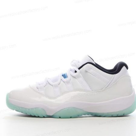 Replica Nike Air Jordan 11 Low Men’s and Women’s Shoes ‘White Black Blue’ AV2187-117