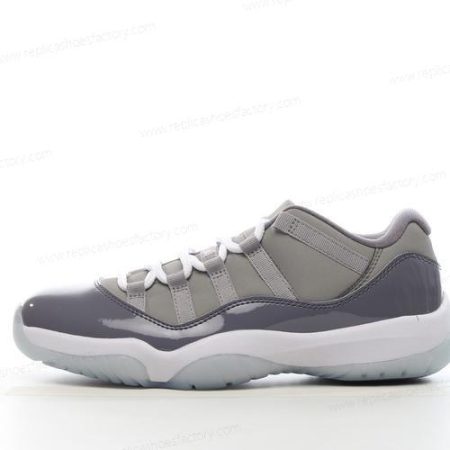 Replica Nike Air Jordan 11 Retro Low Men’s and Women’s Shoes ‘Grey White’ 528896-003