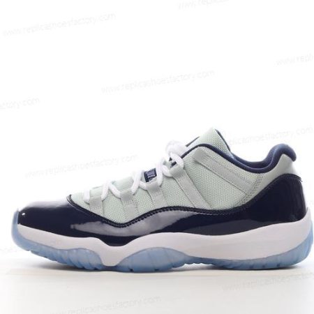 Replica Nike Air Jordan 11 Retro Low Men’s and Women’s Shoes ‘Grey White Navy’ 528895-007