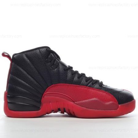 Replica Nike Air Jordan 12 Retro Men’s and Women’s Shoes ‘Black Red’ 130690-002