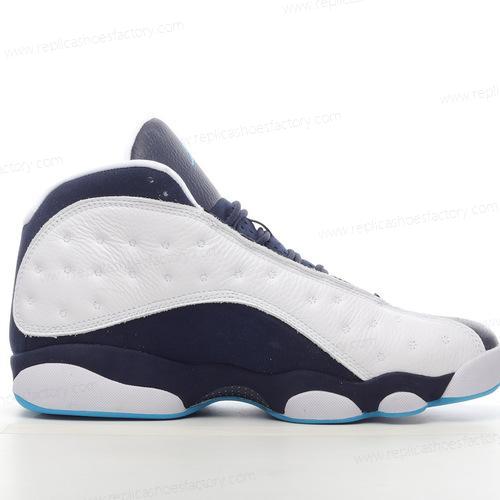 Replica Nike Air Jordan 13 Retro Mens and Womens Shoes White Dark Powder Blue DJ3005144