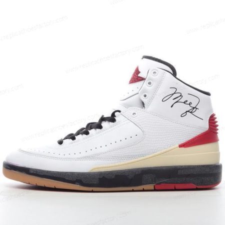 Replica Nike Air Jordan 2 Mid SP x Off-White Men’s and Women’s Shoes ‘White Red Grey Black’ DJ4375-101