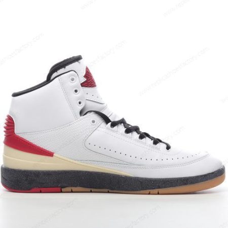 Replica Nike Air Jordan 2 Mid SP x Off-White Men’s and Women’s Shoes ‘White Red Grey Black’ DJ4375-101