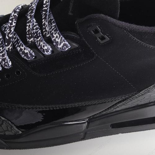 Replica Nike Air Jordan 3 Retro Mens and Womens Shoes Black 136064002
