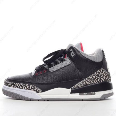 Replica Nike Air Jordan 3 Retro Men’s and Women’s Shoes ‘Black Grey’ 340254-061