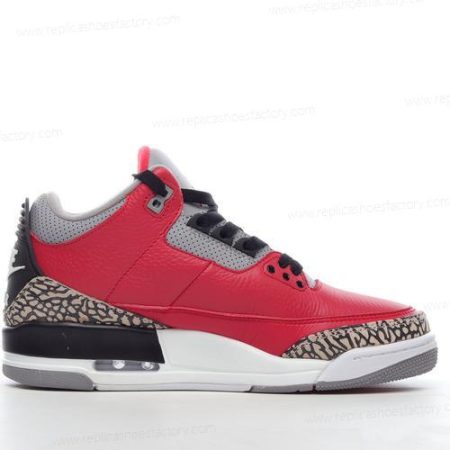 Replica Nike Air Jordan 3 Retro Men’s and Women’s Shoes ‘Red Grey’ CU2277-600