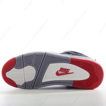Replica Nike Air Jordan 4 Retro Men’s and Women’s Shoes ‘Black Grey’ 136013-001