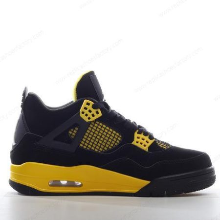 Replica Nike Air Jordan 4 Retro Men’s and Women’s Shoes ‘Black Tour Yellow’ 308497-008