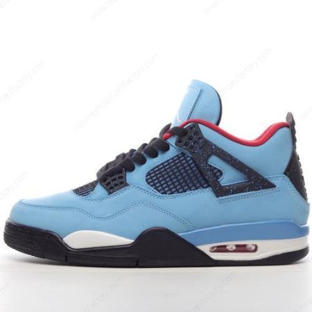 Replica Nike Air Jordan 4 Retro Men’s and Women’s Shoes ‘Blue Black Red’ 308497-406