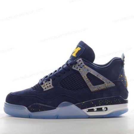 Replica Nike Air Jordan 4 Retro Men’s and Women’s Shoes ‘Gold Black White’ 1036660