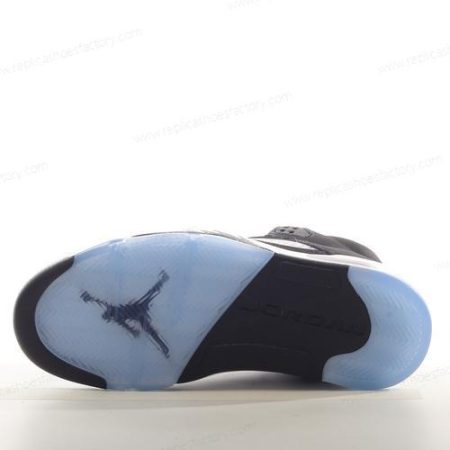 Replica Nike Air Jordan 5 Retro Men’s and Women’s Shoes ‘Black Grey Blue’ 136027-035
