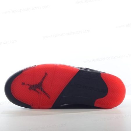 Replica Nike Air Jordan 5 Retro Men’s and Women’s Shoes ‘Black Red’ 819171-001