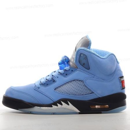 Replica Nike Air Jordan 5 Retro Men’s and Women’s Shoes ‘Blue Black White’ DV1310-401