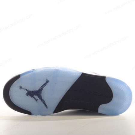 Replica Nike Air Jordan 5 Retro Men’s and Women’s Shoes ‘White Black Silver’ 314337-101