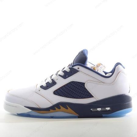 Replica Nike Air Jordan 5 Retro Men’s and Women’s Shoes ‘White Gold Navy’ 819171-135