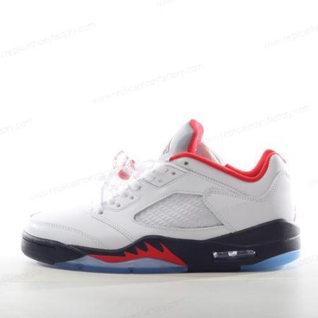 Replica Nike Air Jordan 5 Retro Men’s and Women’s Shoes ‘White Red Black Silver’ 440890-102