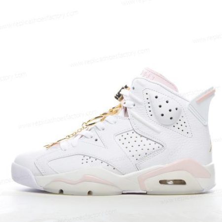 Replica Nike Air Jordan 6 Retro Men’s and Women’s Shoes ‘Glod Pink White’ DH9696-100