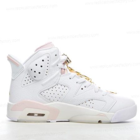 Replica Nike Air Jordan 6 Retro Men’s and Women’s Shoes ‘Glod Pink White’ DH9696-100