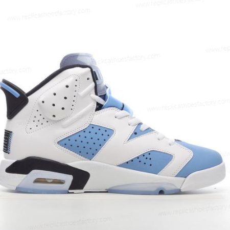 Replica Nike Air Jordan 6 Retro Men’s and Women’s Shoes ‘White Blue Black’ CT8529-410