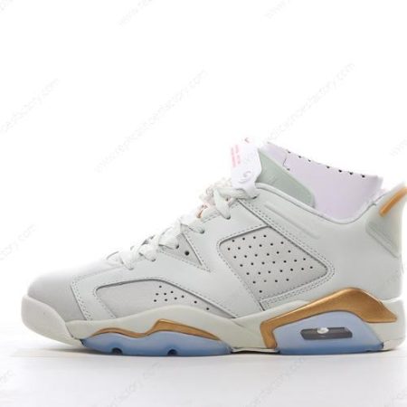 Replica Nike Air Jordan 6 Retro Men’s and Women’s Shoes ‘White Silver Gold’ DH6928-073