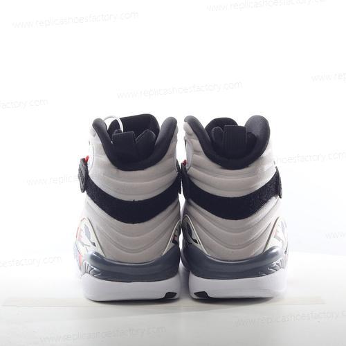 Replica Nike Air Jordan 8 Retro Mens and Womens Shoes White Black Red 305381103