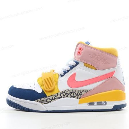 Replica Nike Air Jordan Legacy 312 Low Men’s and Women’s Shoes ‘White Blue Pink Pink Yellow Grey’ FD9909-161