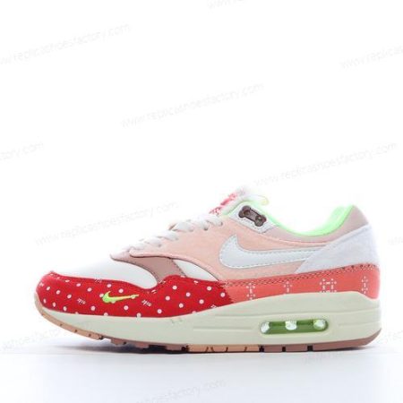 Replica Nike Air Max 1 PRM Men’s and Women’s Shoes ‘White Red Green’ DR2553-111