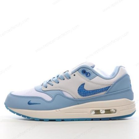 Replica Nike Air Max 1 Premium Men’s and Women’s Shoes ‘White Blue’ DR0448-100