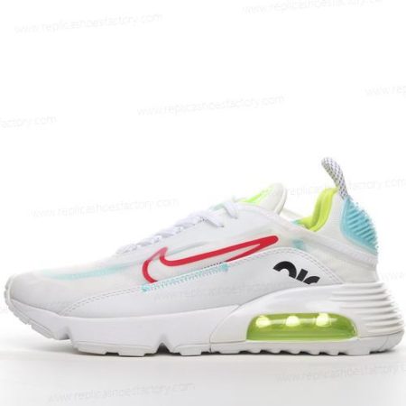 Replica Nike Air Max 2090 Men’s and Women’s Shoes ‘White Red Green Blue’ CT7695-106