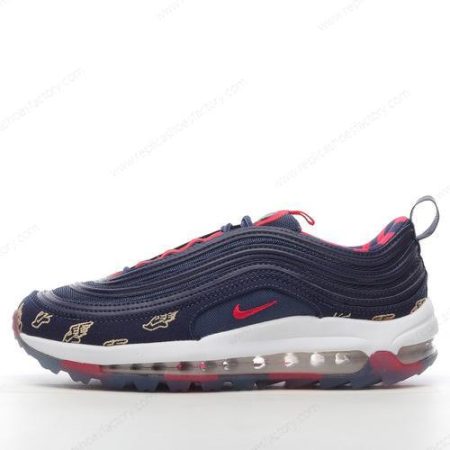 Replica Nike Air Max 97 Golf NRG Men’s and Women’s Shoes ‘Blue Gold White Red’ CK1220-400