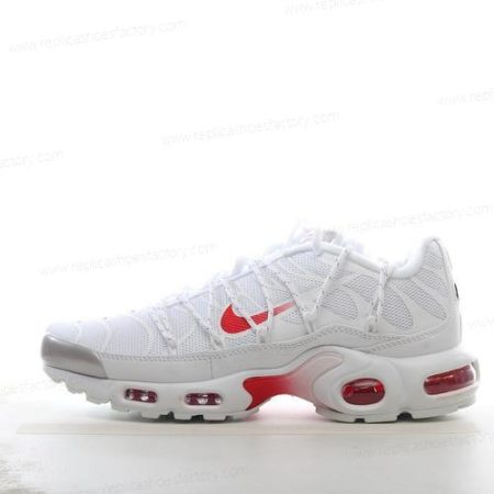 Replica Nike Air Max Plus Men’s and Women’s Shoes ‘White Red’ DA1472-100