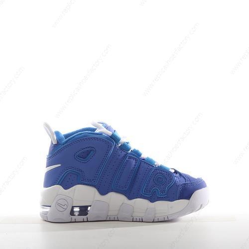 Replica Nike Air More Uptempo 96 PS GS Kids Mens and Womens Shoes Blue White