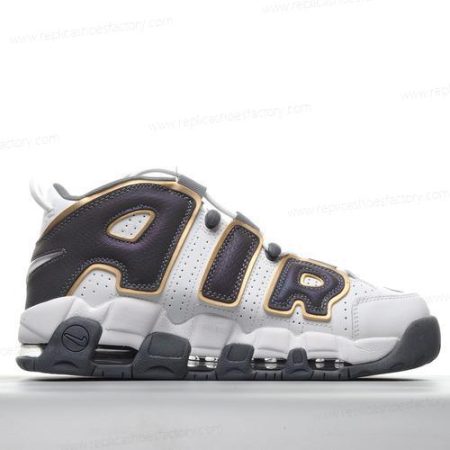 Replica Nike Air More Uptempo Men’s and Women’s Shoes ‘White Gray Gold’ CQ4583-100