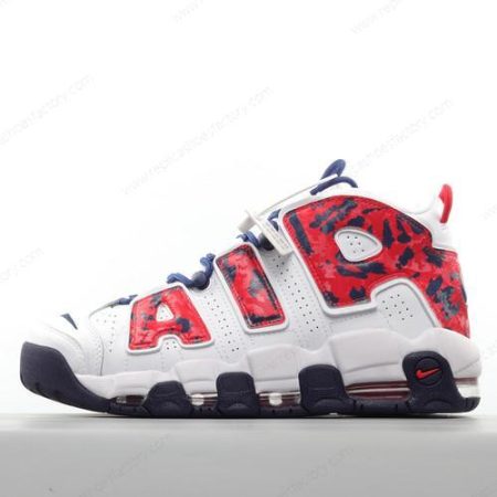 Replica Nike Air More Uptempo Men’s and Women’s Shoes ‘White Red Blue’ CZ7877-100