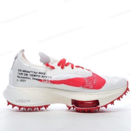 Replica Nike Air Zoom Tempo Next Flyknit Men’s and Women’s Shoes ‘White Black Red’ CV0697-100