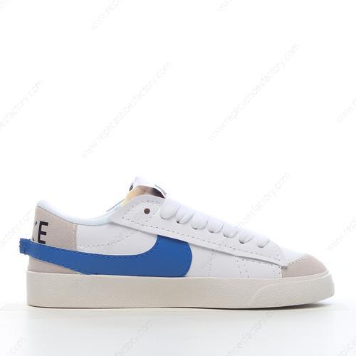 Replica Nike Blazer Low 77 Jumbo Mens and Womens Shoes Blue White DQ8768100