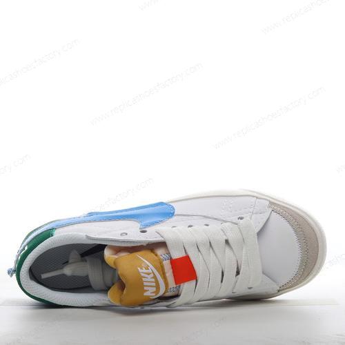 Replica Nike Blazer Low 77 Jumbo Mens and Womens Shoes White Blue Red Green DQ1470100