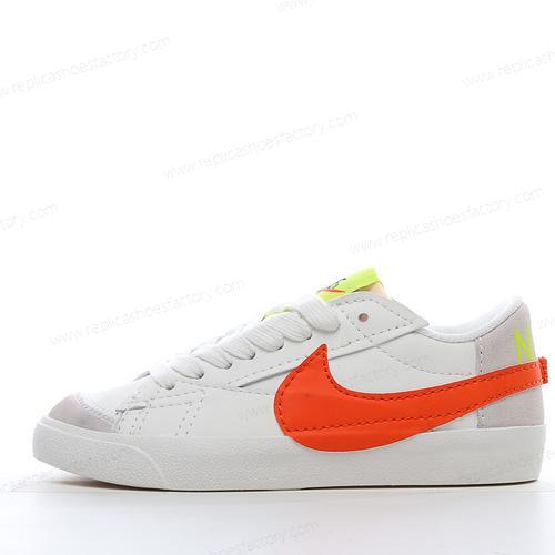 Replica Nike Blazer Low 77 Jumbo Mens and Womens Shoes White Orange DQ1470103