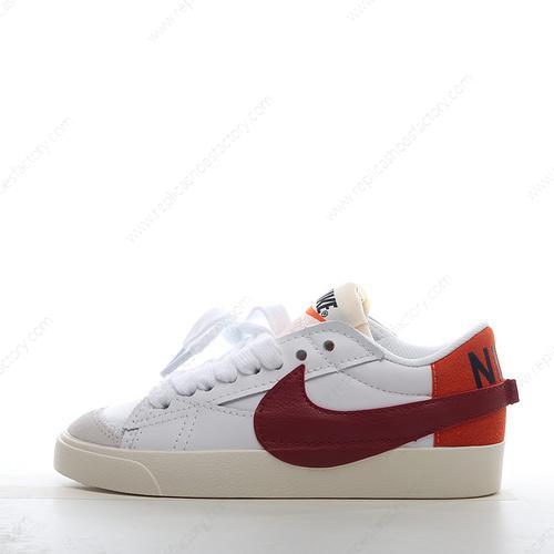 Replica Nike Blazer Low 77 Jumbo Mens and Womens Shoes White Red DQ1470104