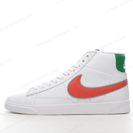 Replica Nike Blazer Mid Men’s and Women’s Shoes ‘White Red Green’ CJ6101-100