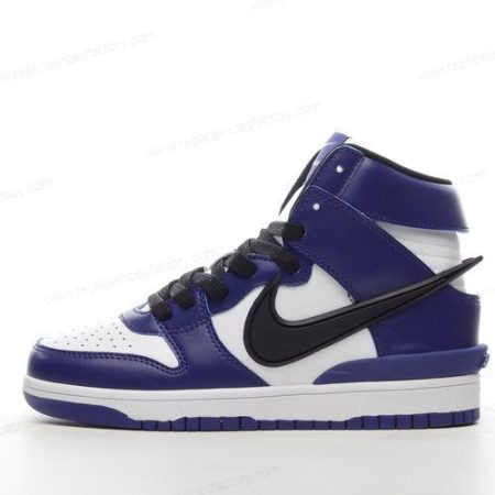 Replica Nike Dunk High Men’s and Women’s Shoes ‘Black White Blue’ CU7544-400